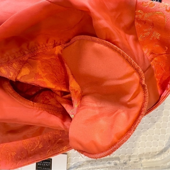 Venus Evening Tangerine Brocade Blazer Jacket 10 - Picture 10 of 13